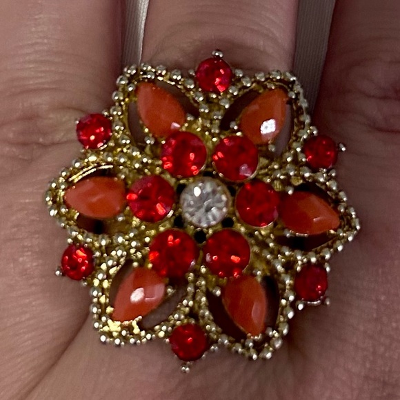 Leopard Print and Floral Ring Set - Picture 4 of 5